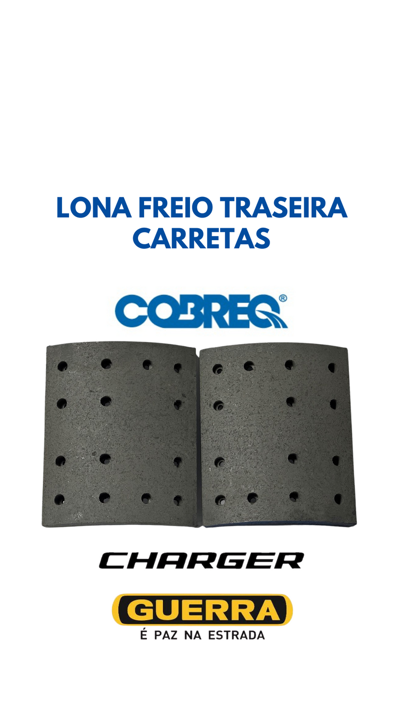 LONA DE FREIO TRASEIRA PARA CARRETAS (Cod.1014)