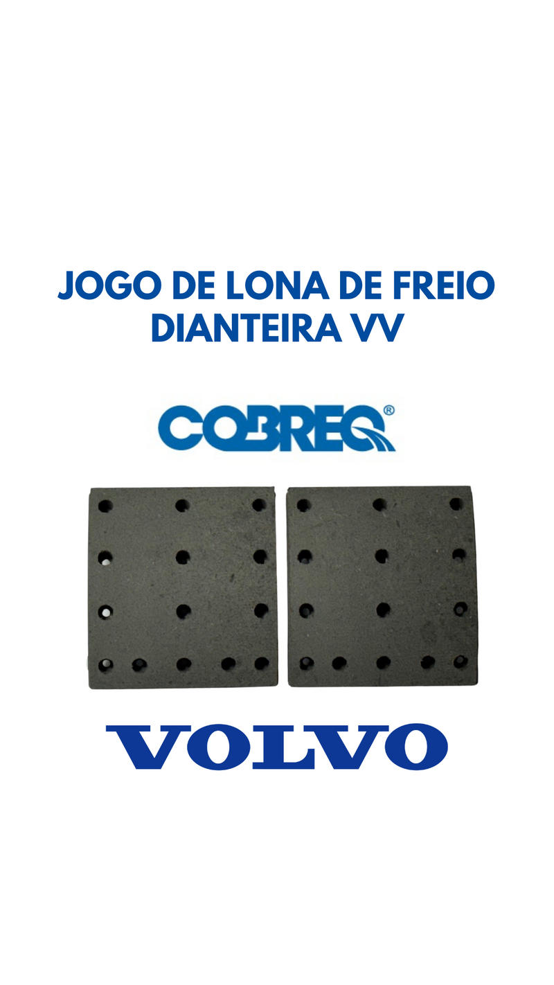 JOGO DE LONA DE FREIO DIANT. (Cod. 28438)