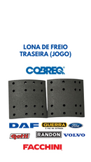 LONA DE FREIO TRASEIRA (JOGO) (Cod.14742)